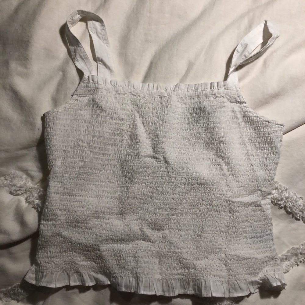 Madewell M white tank top
